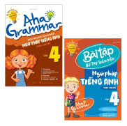 Combo 2 cuốn Aha Grammar ngữ pháp & bài tập bổ trợ toàn diện ngữ pháp