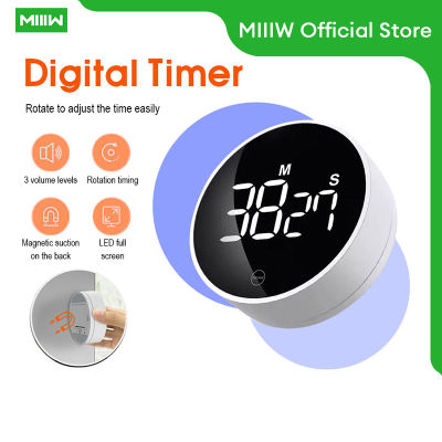 MIIIW นาฬิกาจับเวลาดิจิตอล นาฬิกาจับเวลา Digital Kitchen Timer จับเวลาดิจิตอล นาฬิกาจับเวลาในครัว Led นาฬิกาจับเวลาอ่านหนังสือ