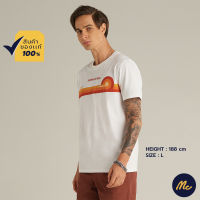 Mc Jeans เสื้อยืดแขนสั้นผู้ชาย คอกลม สีขาว MTSZA08