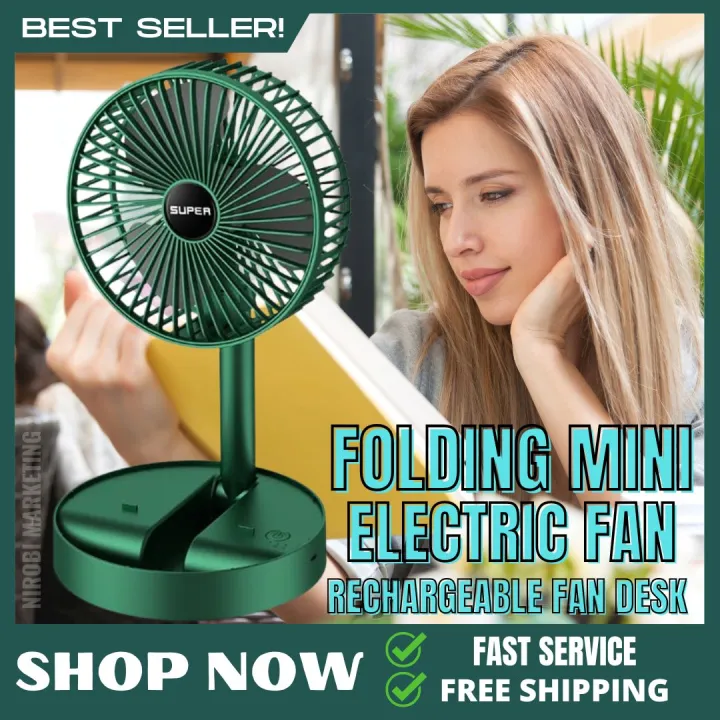 HOT DEALS Rechargeable Electric Fan Portable Electricfan Fortable Desk Fan USB Mini Rechaegeable