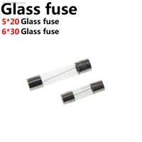 ❧▦▲ 50pcs 5x20mm 6x30 Fast Blow glass Tube Fuses mm 250V 1A 2A 3A 4A 5A 6A 8A 10A 15A 20A 25A 30A Fuse glass fuse