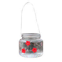 เครื่องให้อาหารนก-Mason Jar Hummingbird Feeders เหมาะสำหรับ Deck Patio Garden Yard