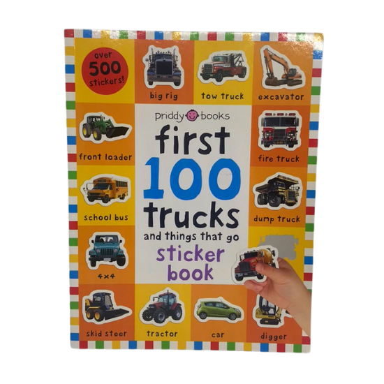 Priddy Books First 100 Trucks & Things That Go Sticker Book 1 Count ...