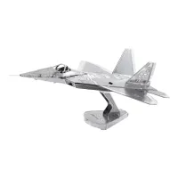 หุ่นโลหะเครื่องบินรบ F-22 3มิติที่สร้างสรรค์โมเดลปริศนา3มิติปริศนาโลหะทำมือ