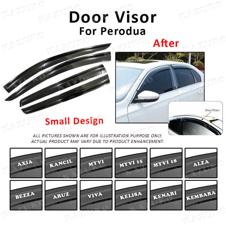 Air Press Window Door Visor Tingkap Kening Kereta Wind Deflector Design ...