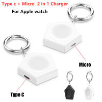 Magnetic Mini Type C Micro Watch Charger สำหรับ 1 2 3 4 5 6 7 SE Smartwatch อุปกรณ์ชาร์จไร้สายแบบพกพา