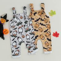 ma&amp;baby 0-24M Halloween Baby Boy Girl Jumpsuit Overalls Newborn Infant Toddler Sleeveless Cartoon Print Romper Costumes D05