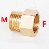 ทองแดง M/F 1/8Quot; 1/4Quot; 3/8Quot; 1/3/2Quot; ตัวผู้ไปยังตัวเมียอะแดปเตอร์ Coupler ทองเหลืองเกลียวฟิตติ้งท่อทองเหลือง