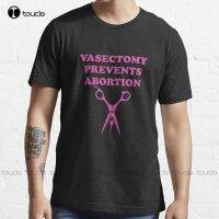 Vasectomy Prevents Abortion Scissors Sperm Trending T-Shirt Abortion Ban Black Shirt Funny Art Streetwear Cartoon Tee New