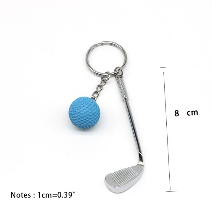 พวงกุญแจ-ไม้กอล์ฟขนาดเล็กและลูกกอล์ฟพวงกุญแจกอล์ฟสำหรับตกแต่งในคลับสำหรับเป็นของขวัญน่ารักสร้างสรรค์