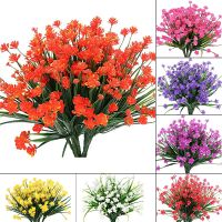 7 Forks 33 Heads Artificial Flowers Gypsophila Fake Flower For Outdoor Courtyard Gardening Decoration Artificial Flowers