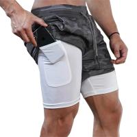 2021 Summer Running Shorts Men 2 in 1 Sports Jogging Fitness Shorts Training Quick Dry Mens Gym Men Shorts Sport gym Short Pants