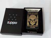 ZIPPO 80430  MY GUNS   BLACK MATTE LASER ENGRAVE   สีดำเมทาลิค  ลายแบบเลเซอร์   ของใหม่ไม่ผ่านการใช้งาน  มาพร้อมกล่องตรงรุ่น  รับประกันของแท้นำเข้าจากอเมริกา