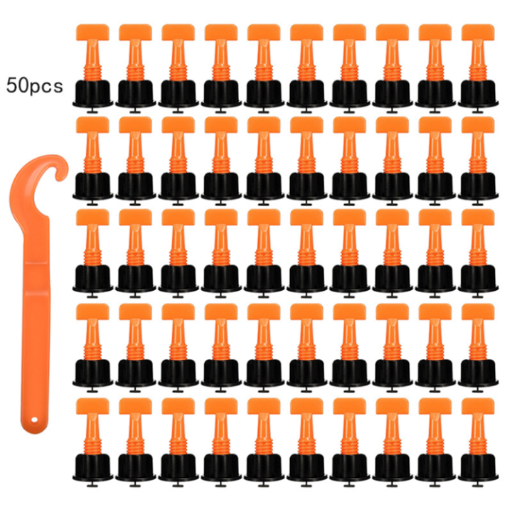 อุปกรณ์ปรับระดับกระเบื้อง-ช่วยให้การปูกระเบื้องมีระดับเดียวกัน-50-ชิ้น-2-มม-งานเรียบ-ไม่สะดุด-เสร็จไว