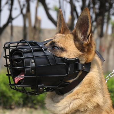 หน้ากากป้องกันการกัดยุทธวิธีสำหรับสุนัขป้องกันการกัดหน้ากากตะกร้อสวมปากเยอรมันเชพเพิร์ต Doberman Rottweiler Sniffer ฝึกสุนัขปากกระบอก J09ฝึกสุนัข