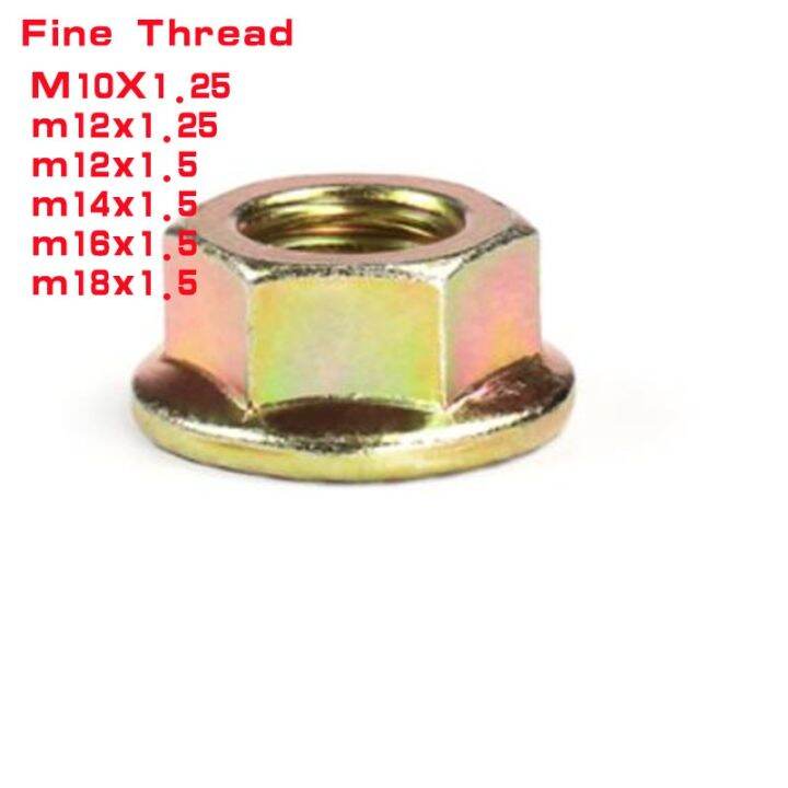 5pcs-grade-10-9-steel-with-colour-zinc-fine-thread-flange-hex-nut-m10x1-25-m12x1-25-m14x1-5-m16x1-5-m18x1-5-nails-screws-fasteners