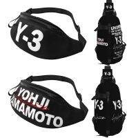 Yohji Yamoto สายรัดโลโก้ Y3กระเป๋าคาดอก Merch Street Trendy สำหรับผู้ชาย Yohji 3Y กระเป๋าสะพายไหล่กระเป๋าทรงเกี๊ยว