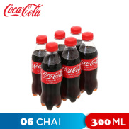 LỐC 6 CHAI NƯỚC NGỌT VỊ NGUYÊN BẢN ORIGINAL TASTE COCA COLA 300ML