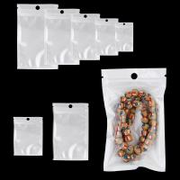 20-50pcs/lot White Clear Self Seal Zipper Plastic Retail Packaging Poly Pouches Ziplock Zip Lock Bags Package With Hang Hole Food Storage Dispensers