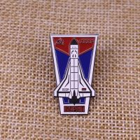 Cold War Rocket Space Enamel Pin Badge