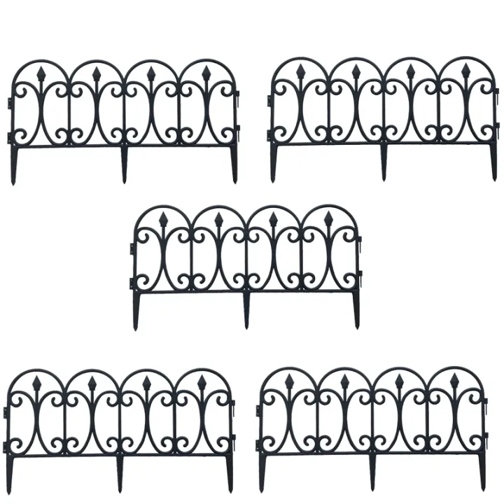 5PCS Garden Border Fence Decorative Edging Barrier Plant Bordering Lawn ...