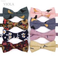 ♀♛ Vintage Floral Lovely Cartoon Birds Print Cotton Men Women Butterfly Blue Red Black Pink Wedding Casual Bow Tie Gift Accessory