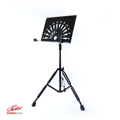 สแตนโน๊ตทรงสี่เหลี่ยมลายประกายเพชร Music Stand Model : TH001 Black