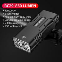 RMH5Y Bicycle Light 850 Lumen Bike Flashlight 10000 mAh Bicycle Headlight USB ReChargeable Waterproof MTB Cycling Light