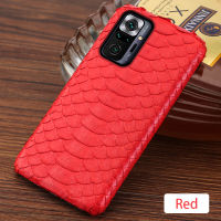 LANGSIDI Original python Leather case For xiaomi Redmi note 10 pro 9s 9pro 8t 8 pro 7 mi 11 lite poco x3 pro Luxury cover fundas