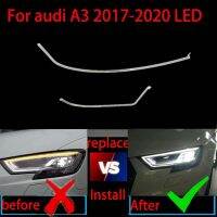 For A3 S3 LED 16-18 Head Light Lamp DRL Headlight Light Guide Plate Daytime Running Light Tube Car Running LightBar