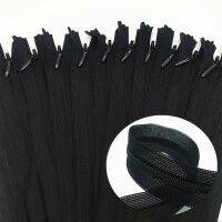 10pcs 3 black 28cm/30cm/40cm/50cm/60cm nylon invisible soft tulle coil Chiffon zipper sewing Silk Zippers