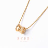 BZEBI สร้อยคอเพทาย ชุบทอง สร้อยคอ สร้อย สร้อยคอผู้หญิง สร้อยคอแฟชั่น necklace สร้อยคอแฟชั่นผู้หญิง สร้อยคอแฟชั่นสไตล์เกาหลี สร้อยทอง สร้อยคอทองคำแท้ ประดับเพทาย สไตล์เกาหลี เรียบง่าย เครื่องประดับแฟชั่น สําหรับผู้หญิง 119n