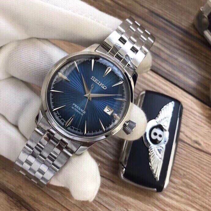 KHUYẾN MẠI KHỦNG] TẶNG BẬT ZIPO USA  đ KHI MUA Đồng Hồ Seiko Presage  Automatic Dây Kim Loại 