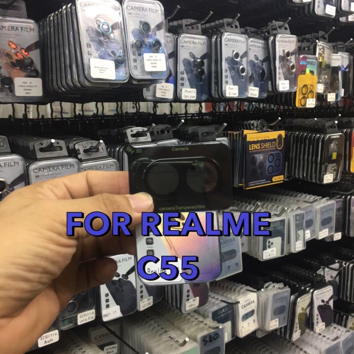 reslme-c33-c55-c53-3d-realme-ฟิล์มกันรอย-ฟิล์มกระจก-กันรอย-ฟิล์มกระจกนิรภัยครอบเลนส์กล้อง-3d-black-lens
