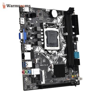 มาเธอร์บอร์ด H81A M-ATX 16GB เมนบอร์ดสำหรับเดสก์ท็อป LGA1150 2 X DDR3/DDR3L รองรับ SATA3.0 SATA 2.0 NVME M.2 VGA HD 4K + HDMI อินเทอร์เฟซที่เข้ากันได้กับ100M NIC