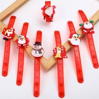 Cartoon Cute Children Christmas Gift Red Bracelet Electronic Exquisite Glowing Silicone Strap Clock Baby Watch for Boy Girl Kid