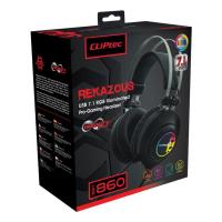 **ลด!! กระหน่ำ สินค้า เคลียสต็อค เกรด B ** CLiPtec รุ่น BGH860-01 REKAZOUS USB 7.1 RGB Illuminated Pro-Gaming Heaset