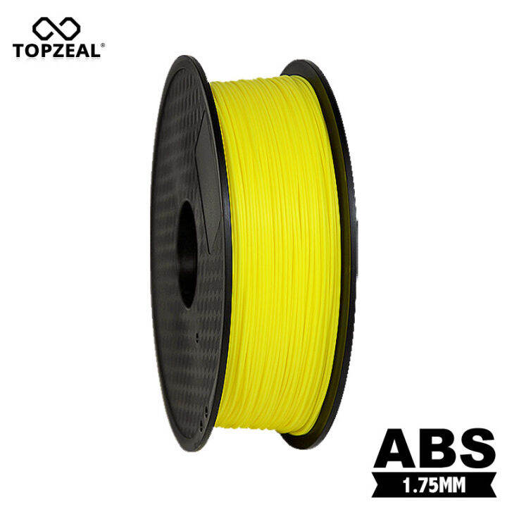 TOPZEAL 1.75mm ABS Filament 1KG Yellow Color 3D Printer Filament