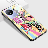 เคสเคสสำหรับ Vivo Y02A Y02T การ์ตูนสำหรับเด็กผู้หญิงอนิเมะสำหรับผู้ชายเคสโทรศัพท์กระจกนิรภัยมันวาวเคส