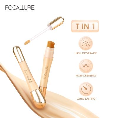 FOCALLURE Matte Flawless Liquid Concealer Foundation Cream Professional ปกปิด Eye Dark Circle Long-Lasting Face Cosmetic