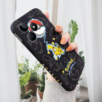 เคส PMP สำหรับ Realme C53 Realme Narzo N53การ์ตูน Pokemon Pikachu เคสโทรศัพท์ดีไซน์ด้านข้างรูปแบบของเหลวปลอกซิลิโคนคลุมทั้งหมดเคสกล้อง