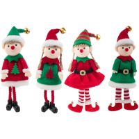 Home Happy New Year Kids Gift Christmas Elf Doll Ornaments Xmas Tree pendant For 2023 Christmas Tree Hanging Pendant Supplies