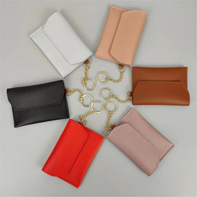 Hasp Card Holder Mini Key Wallet PU Leather Coin Purse Card Case Card Holder