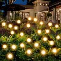 ✿❅♚ 10Pack Solar Garden Lights100 LED Firefly Lights Solar Outdoor Waterproof Solar Powered High Flexibility Swaying Landscape Lawn