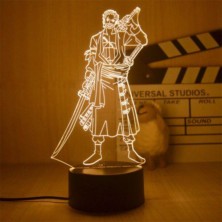 monkey-d-luffy-รูป3d-led-night-light-roronoa-zoro-รูปของเล่นโคมไฟตั้งโต๊ะตกแต่งบ้านวันเกิดของขวัญ