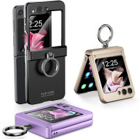 WindCase For Samsung Galaxy Z Flip 5 Hard PC Case Hinge Protection Cover with Back Screen Flim and Ring Holder