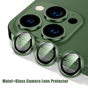 AKABEILA Kính Cường Lực Vòng Kim Loại Phủ Toàn Bộ 3D Cho IPhone 13 Pro Max