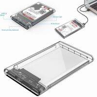 กล่องใส่ฮาร์ดดิสก์แบบใส USB 3.0 SATA 2.5] ส่งถ่ายข้อมูลได้รวดเร็ว มีไฟ LED แสดงสถานะการทำงาน