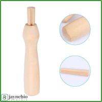 JAYNEBIO 10pcs เย็บปักผ้าสักหลาด ที่จับเข็มเจาะ เครื่องมือผ้าสักหลาด เครื่องมือตะขอเกี่ยว เย็บปักถักร้อยเจาะ threader ของใหม่ การเปลี่ยนไม้ ที่จับ felting ไม้ รู้สึกเหมือนอยู่