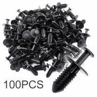 Rebites Plásticos Pretos Para Carro,Clipes De Fixação,Push Pin, Auto Fender,Placa De Folha,เกรด De Forro,Amortecedor,Peças De Ferramenta,7Mm,100Pcs